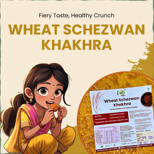 Wheat Schezwan Khakhra 200gm | NO Palm Oil | गहू शेजवान खाखरा