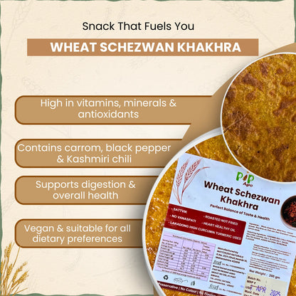 Wheat Schezwan Khakhra 200g | NO Palm Oil | गहू शेजवान खाखरा