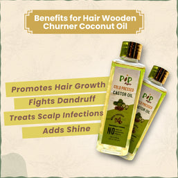 Castor Oil Wooden Cold Pressed | एरंड तेल