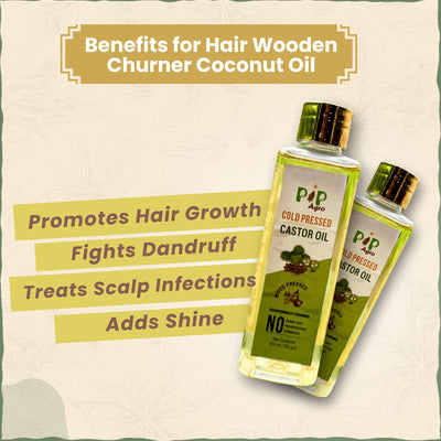 Castor Oil Wooden Cold Pressed | एरंड तेल