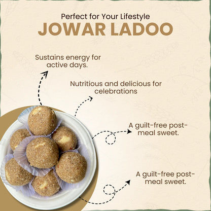 Jowar / Jwari Jaggery-Ghee ladoo / Laddu 200 gm | ज्वारी लाडू