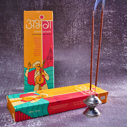 ABHANG Charcoal-Free Panchagavya Mild Agarbatti – 100g Avg 60 sticks | Natural, Mild Fragrance, Eco-Friendly, Made By Cow Dung, No Artificial Essence
