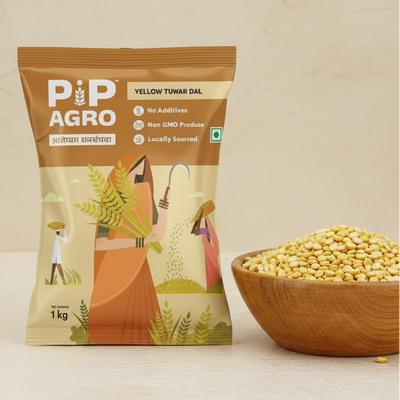 Unpolished Yellow Tuwar Dal / Toor Dal | तूरडाळ