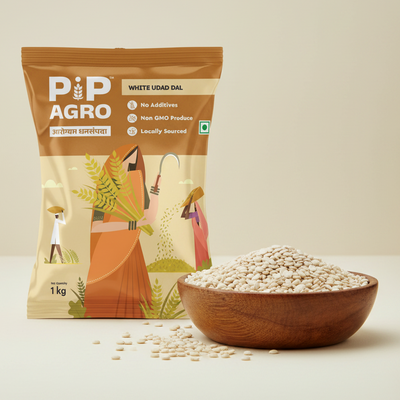 Unpolished White Udad / Urad Dal | पांढरी उडीद डाळ