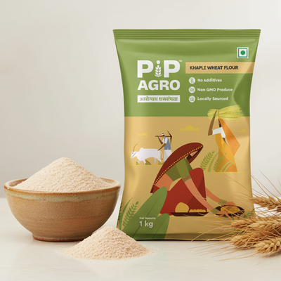 Khapli Wheat Flour (Emmer Wheat Grain) | खपली पीठ