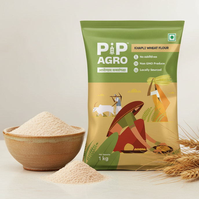 Khapli Wheat Flour (Emmer Wheat Grain) | खपली पीठ