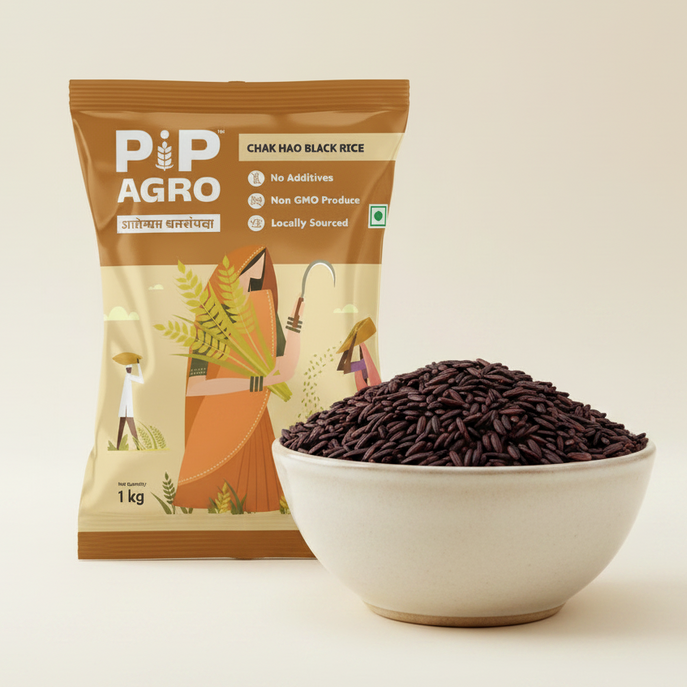 Chak Hao Black Rice (Unpolished) | ब्लॅक चक हाव तांदूळ