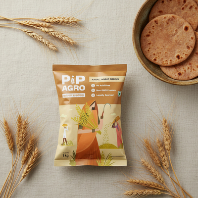 Khapli Wheat Grains (Emmer Wheat Grain) | खपली गहु