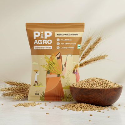 Khapli Wheat Grains (Emmer Wheat Grain) | खपली गहु