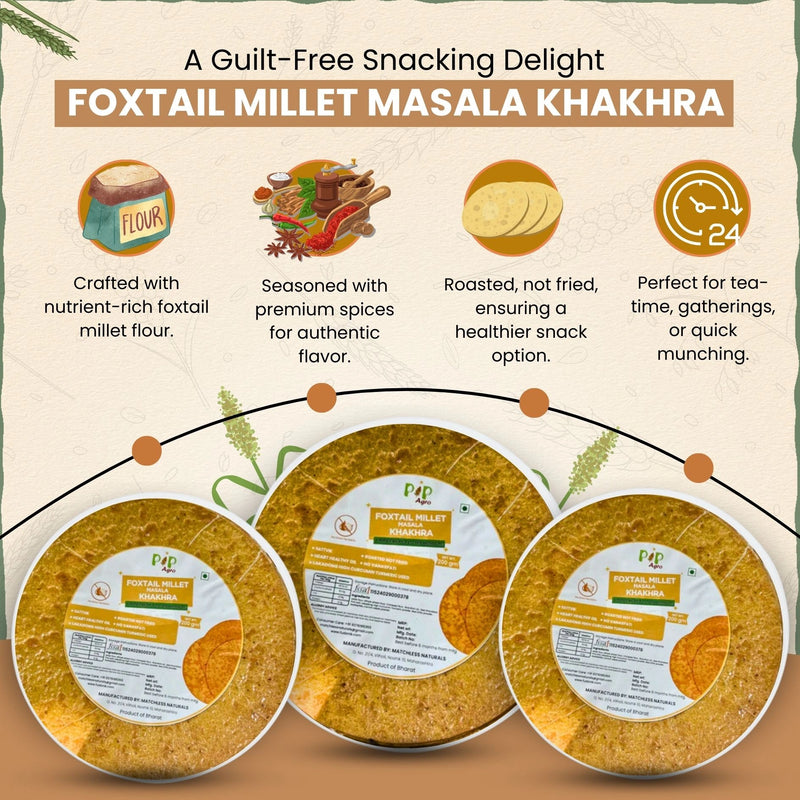 Foxtail Millet Masala Khakhra | राळा मसाला खाखरा