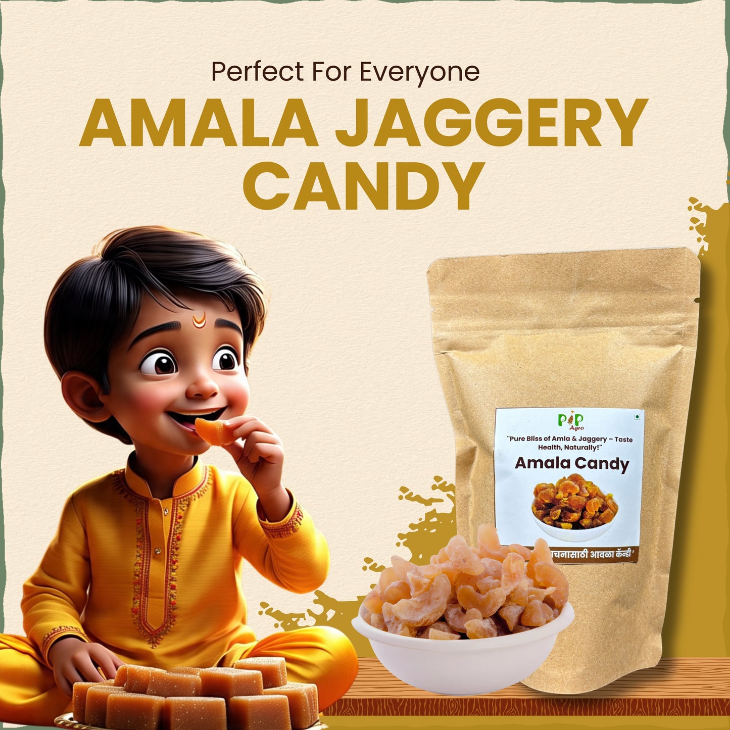 Amala Jaggery Candy 100g | आवळा कँडी