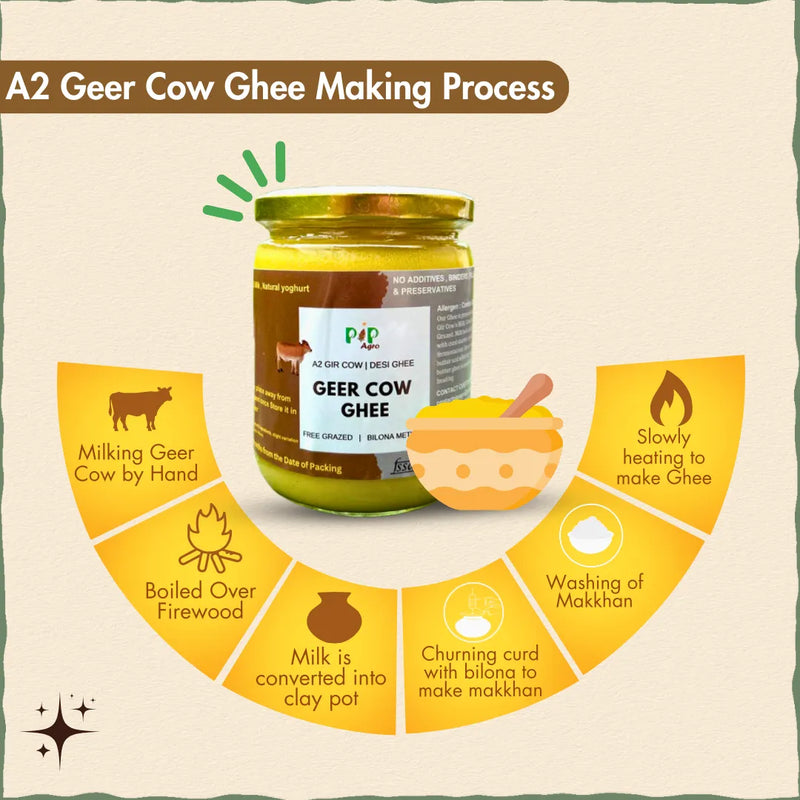 Desi Gir | Geer Cow Bilona A2 Ghee | गीर गाईचे तूप