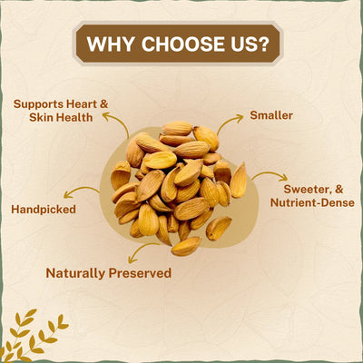 Kashmiri Curved Mamra Giri Badam / Almond | वाकडे मामरा बदाम