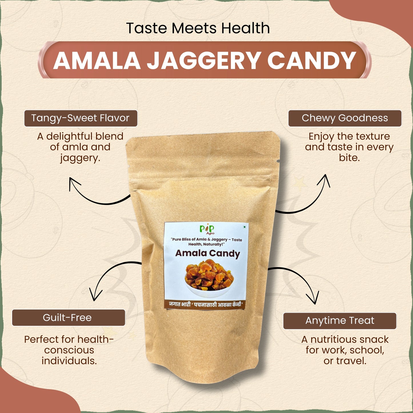 Amala Jaggery Candy 100g | आवळा कँडी