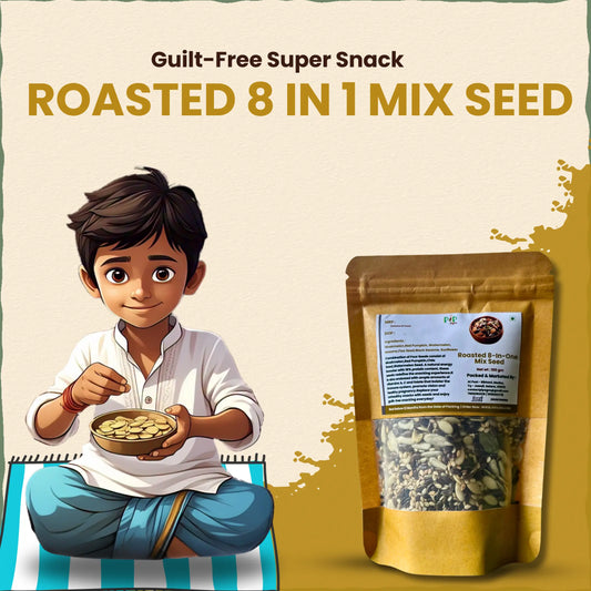 Roasted 8-In-One Mix Seed | Antioxidant Seeds Mix Seeds for Eating | रोस्टेड 8 इन 1