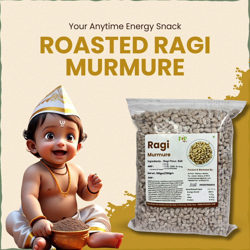 Roasted Ragi Murmure / KURMURA | नाचणी मुरमुरे