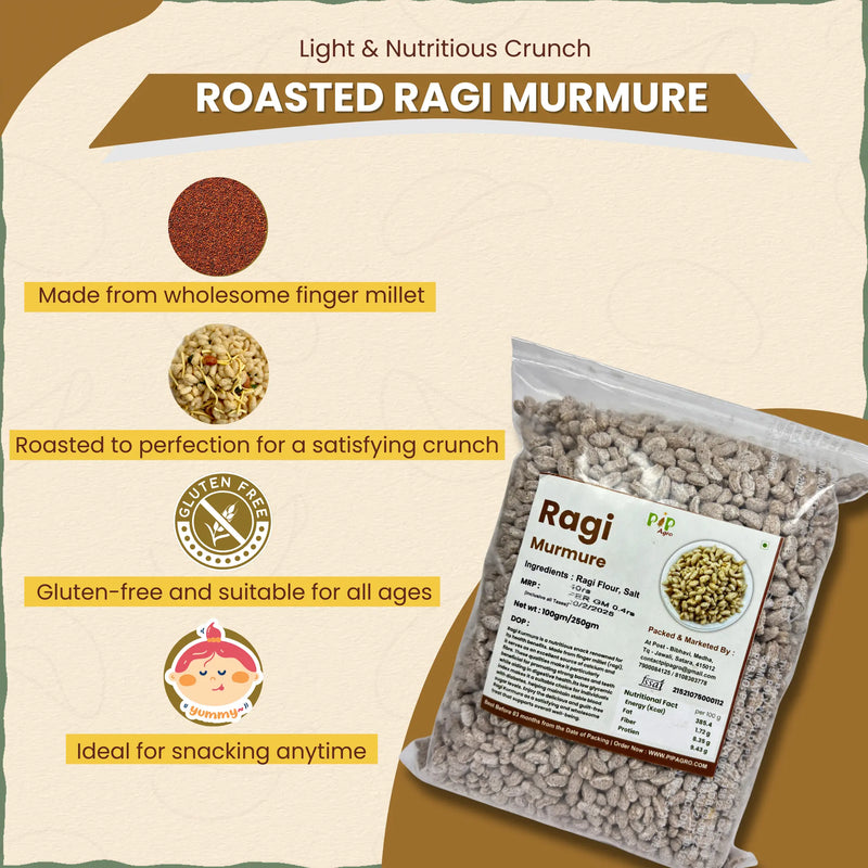 Roasted Ragi Murmure / KURMURA | नाचणी मुरमुरे