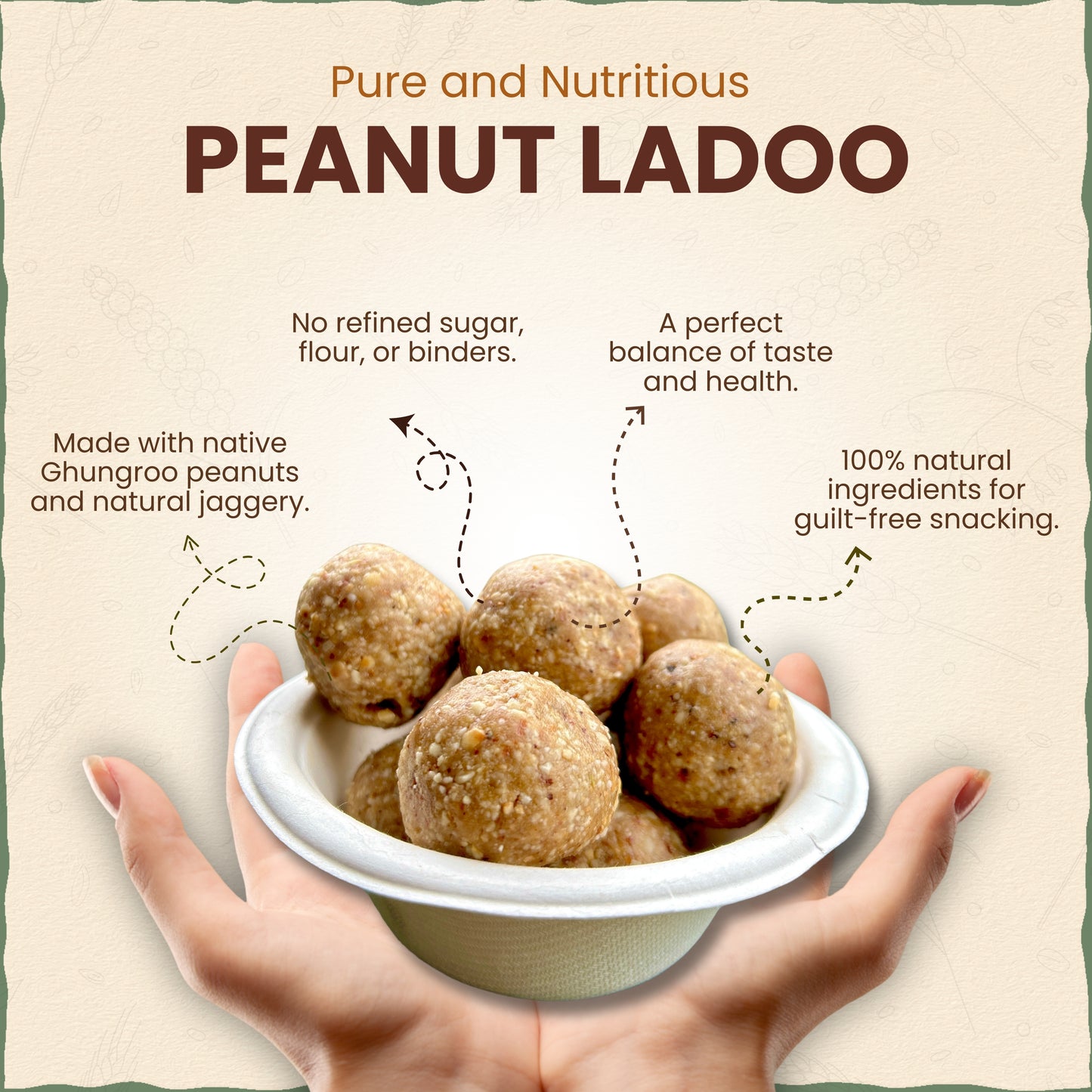 Peanut Jaggery Ladoo | Laddu 200g | शेंगदाणे लाडू