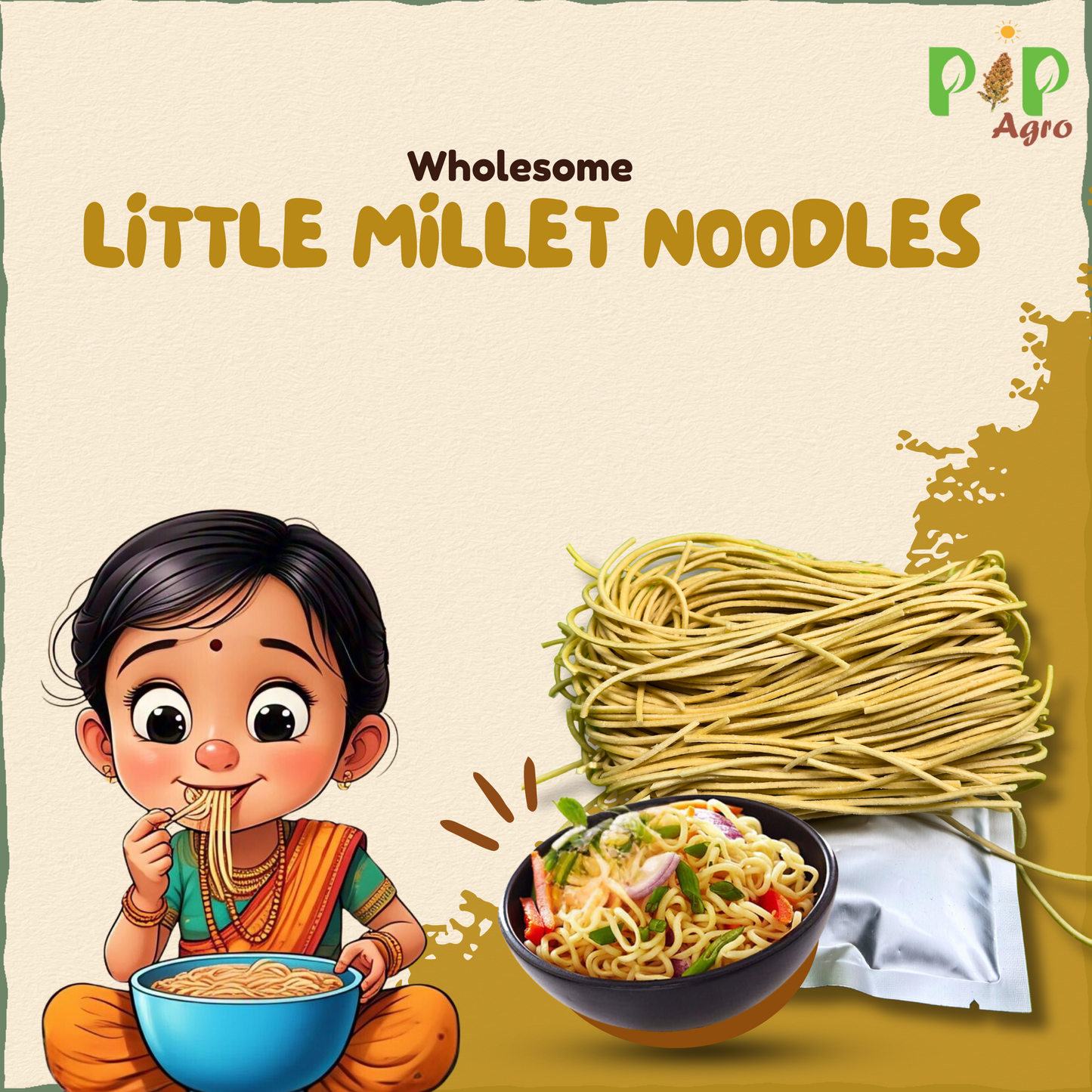 Little Millet Noodles 175 gm | No Preservative | लिट्ल नुडल्स