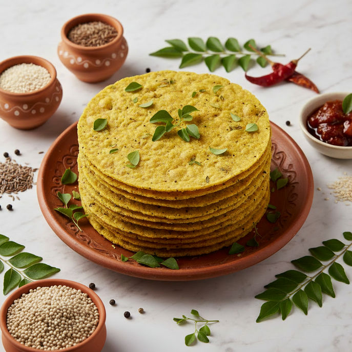 Bajara/Bajari Methi Khakhra | बाजरी मेथी खाखरा