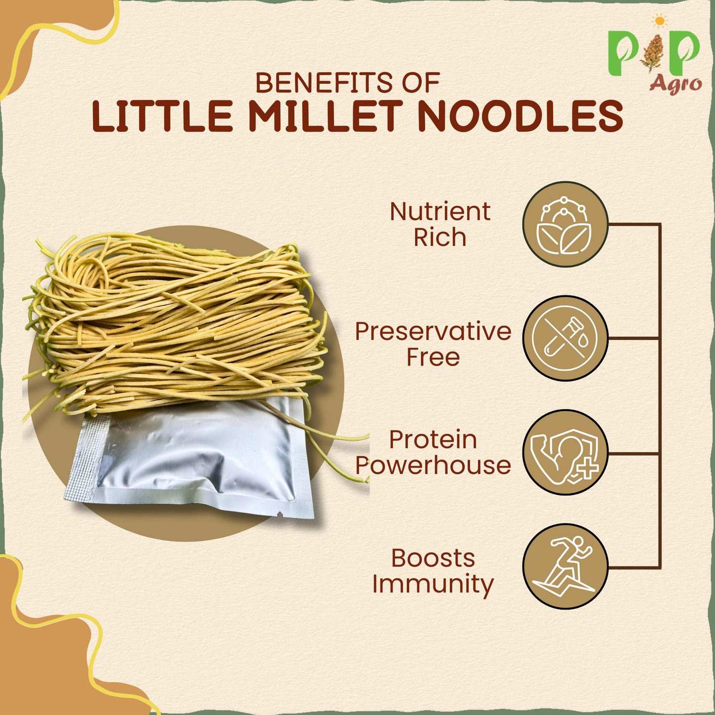 Little Millet Noodles 175 gm | No Preservative | लिट्ल नुडल्स