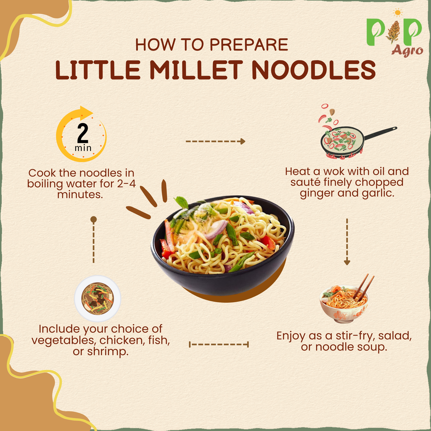 Little Millet Noodles 175 gm | No Preservative | लिट्ल नुडल्स