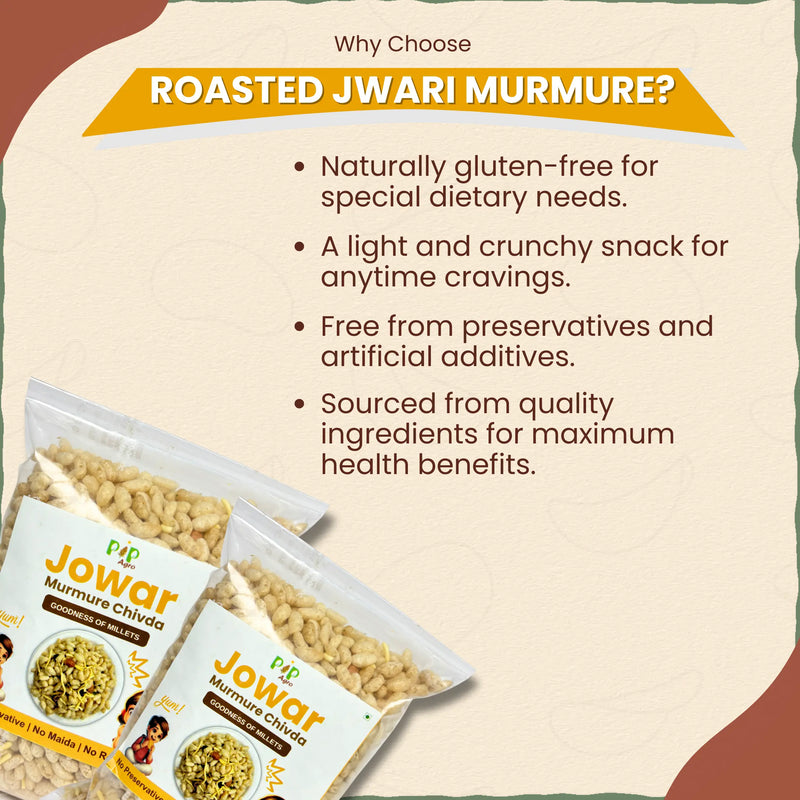 Roasted Jowar / Jwari Murmure / KURMURA| ज्वारी मुरमुरे