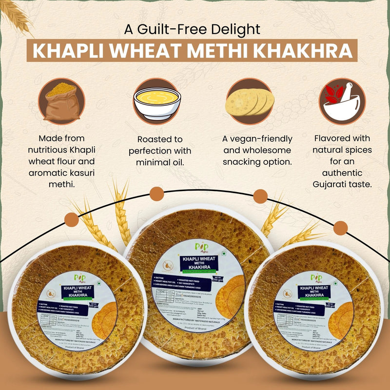 Khapli Wheat Methi Khakhra | खपली गहू मेथी खाखरा