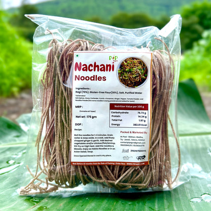 Ragi / Nachani / Finger Millet Noodles 175 gm | No Preservative | नाचणी नूडल्स