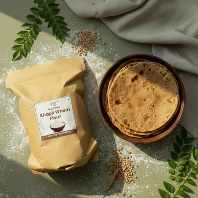 Khapli Wheat Flour (Emmer Wheat Grain) | खपली पीठ