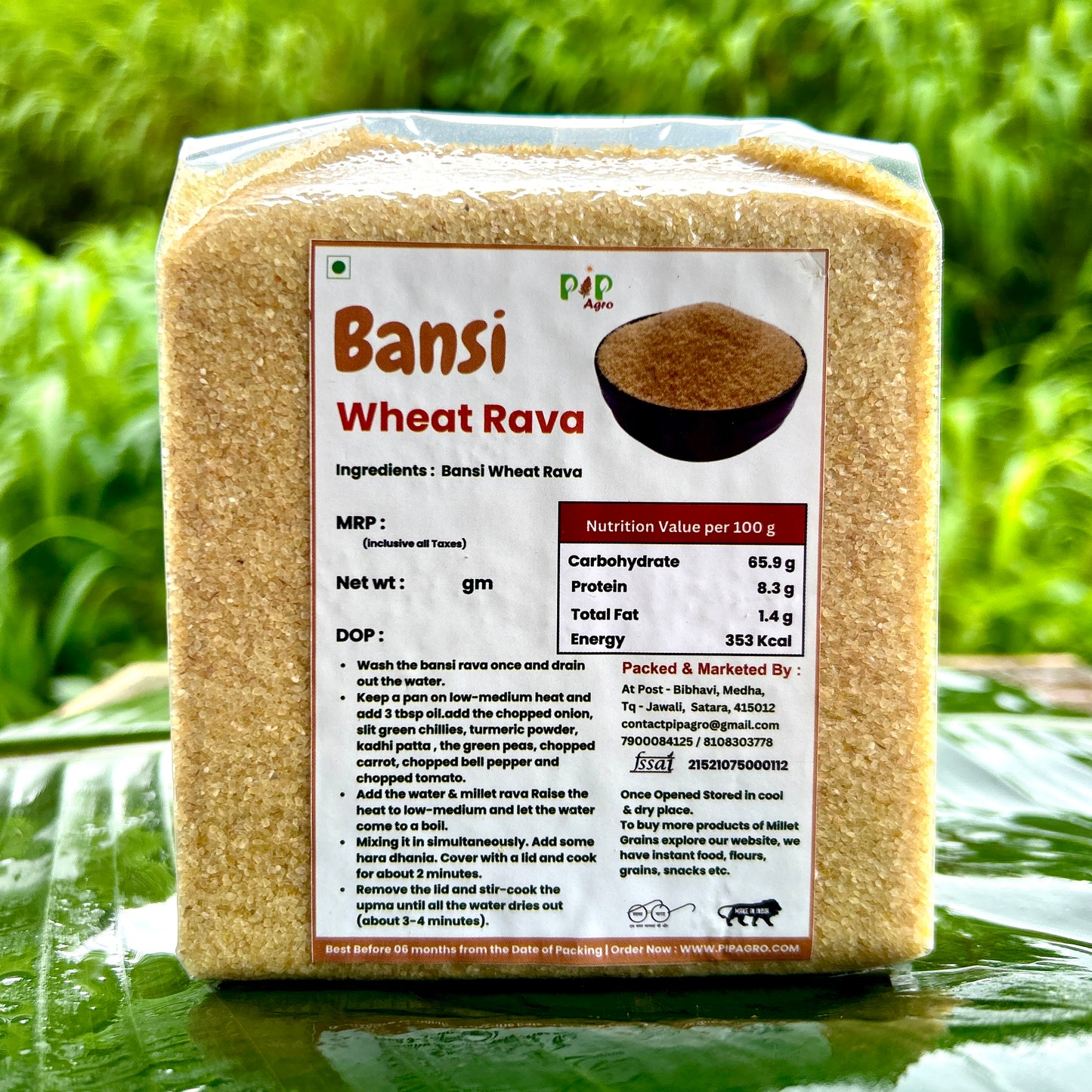 Bansi Wheat Rava 500 gm | बन्सी गहु रवा