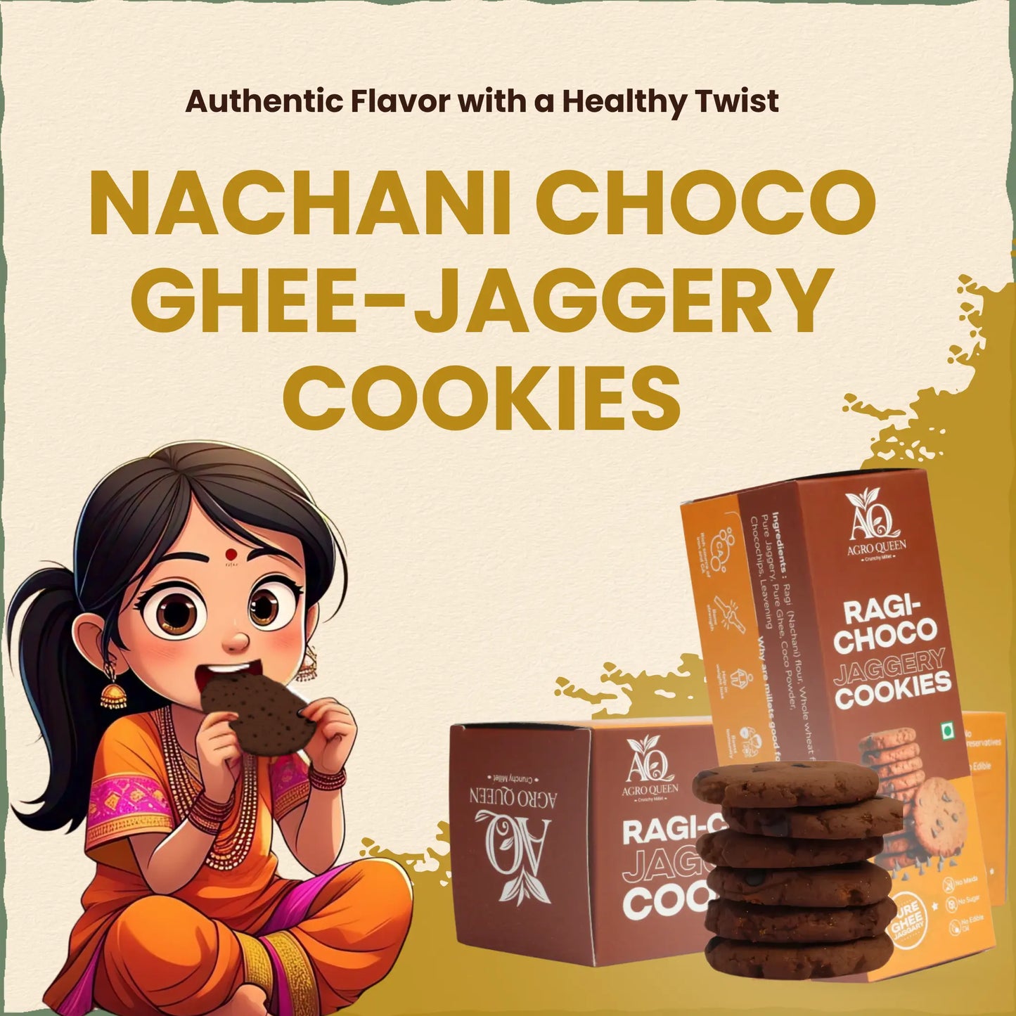 Millet Ghee Cookies Combo Pack - 4 Types