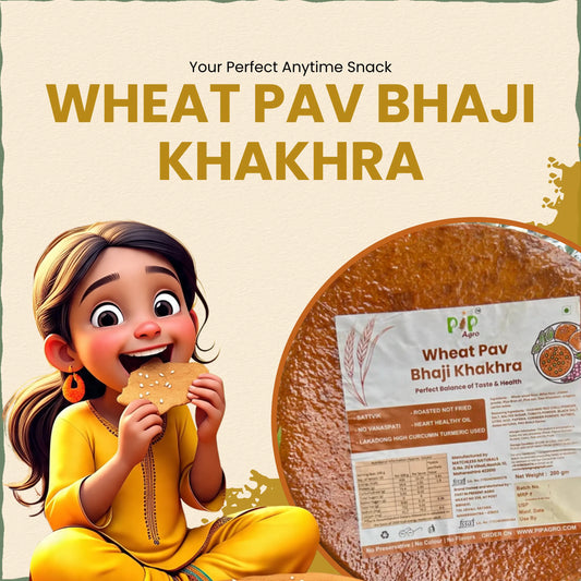Wheat Pav Bhaji Khakhra 200gm | NO Palm Oil | गहू पाव भाजी खाखरा