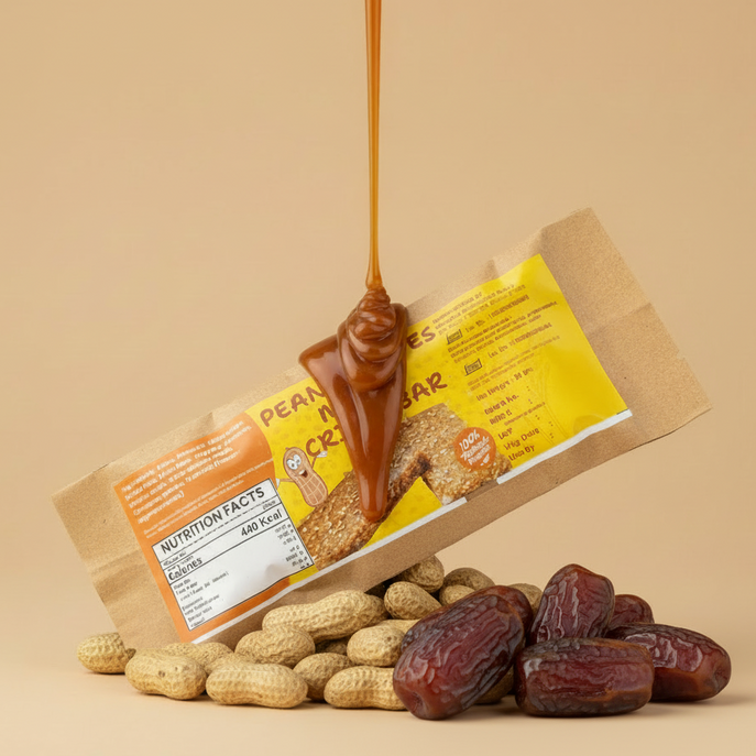 Dates Peanut Milet Crispy BAR 35g | मिलेट पिनट बार