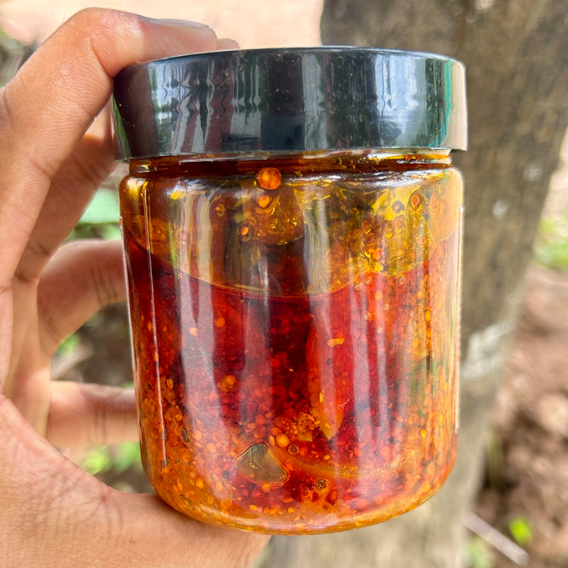 Raw Mango Chilli Crushed Pickle | कैरी मिरची लोणचे