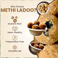 Methi DryFruit Jaggery-Ghee Ladoo / Laddu | मेथी लाडू