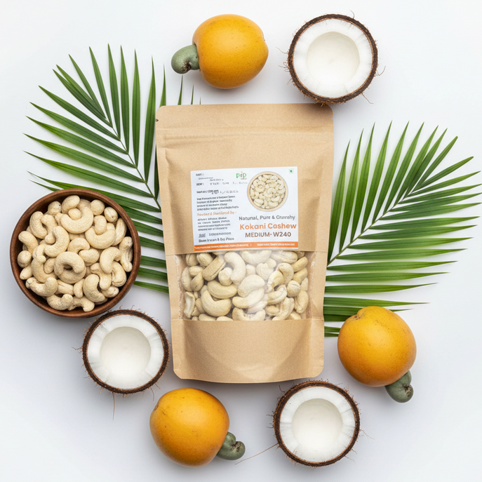 Konkani Cashew | Medium-W240 | काजू 240
