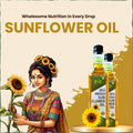 Sunflower Oil Wooden Cold Pressed | सूर्यफूल तेल