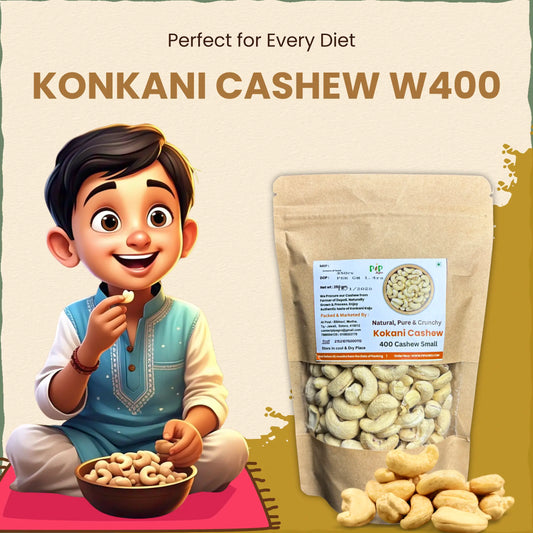Konkani Cashew | Konkani Kaju | Small-W400 | काजू 400