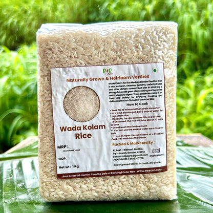 Wada Kolam Rice (Semi Polished) | वाडा कोलम तांदुळ