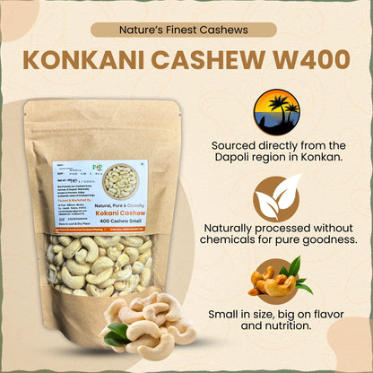 Konkani Cashew | Konkani Kaju | Small-W400 | काजू 400