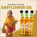 Safflower Oil Wooden Cold Pressed | करडई तेल