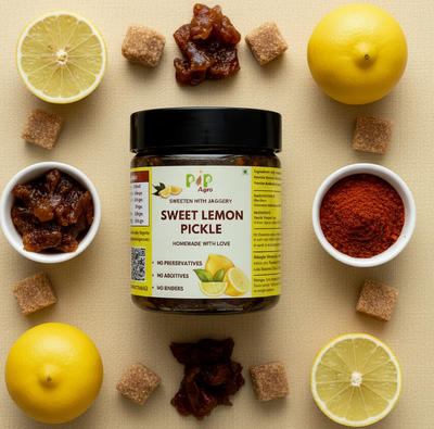 Upwas Lemon Sweet Pickle | लिंबू गोड लोणचे