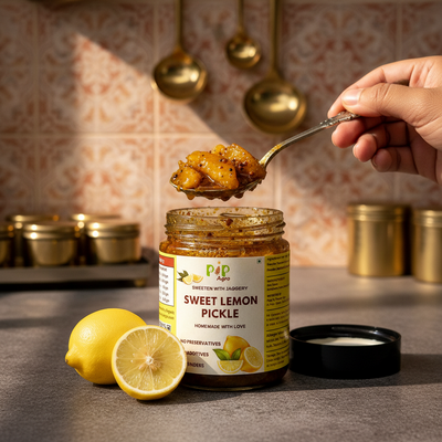 Upwas Lemon Sweet Pickle | लिंबू गोड लोणचे