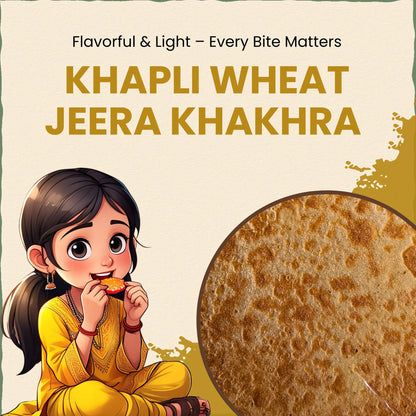 Khapli Wheat Jeera Khakhra 200gm | NO Palm Oil | खपली गहू जिरा खाखरा