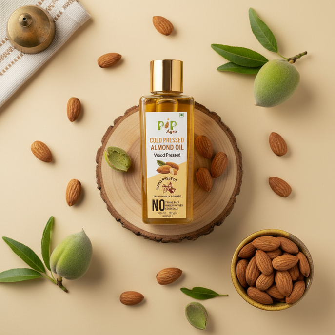 Almond / Badam Wooden Cold Pressed Oil | बदाम तेल