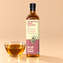 Black Mustard Wooden Cold Pressed Oil | काळी मोहरी तेल