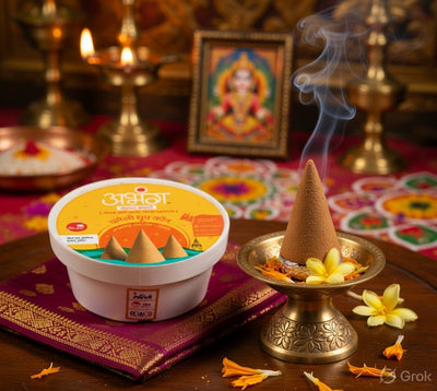 CHAMELI NATURAL INCENSE CONES - 24 Pcs | चमेली कोन