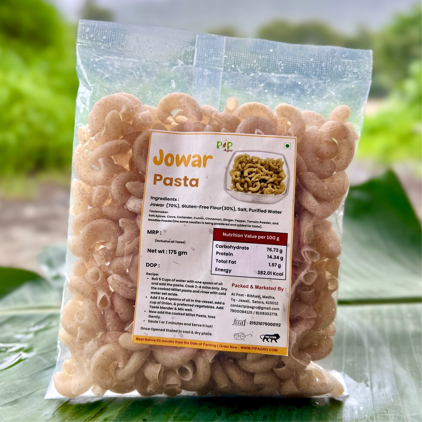 Jowar / Jwari Millet Pasta 175 gm | No Maida | ज्वारी पास्ता