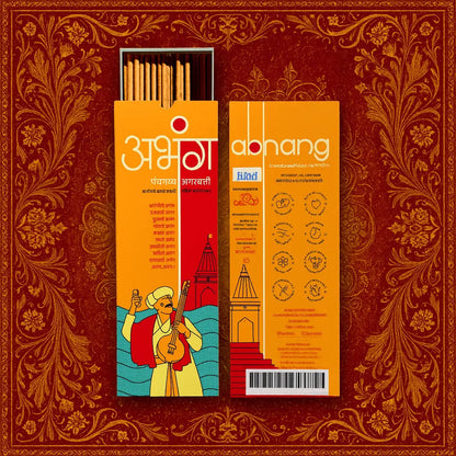 ABHANG Charcoal-Free Panchagavya Mild Agarbatti – 100g Avg 60 sticks | Natural, Mild Fragrance, Eco-Friendly, Made By Cow Dung, No Artificial Essence